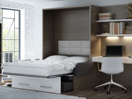 Schrankbett Wandbett mit Sofa WBS 1 Soft Office Premium