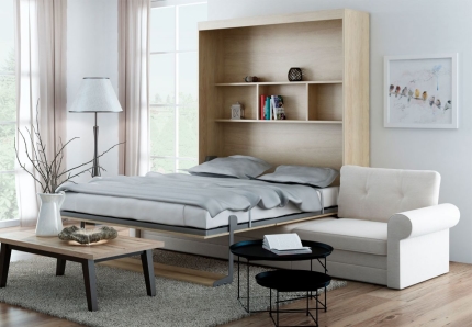 Schrankbett Wandbett mit Sofa Leggio Avangarde Dlugie XL Premium