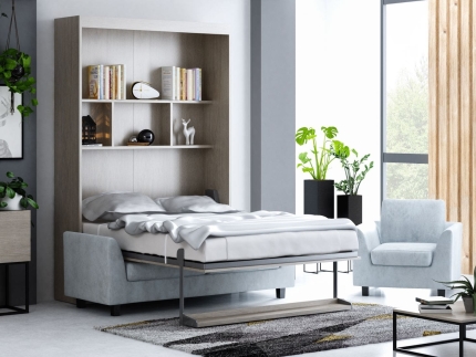 Schrankbett Wandbett mit Sofa Leggio Alto STD Premium